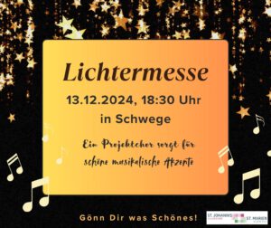 Lichtermesse mit Projektchor