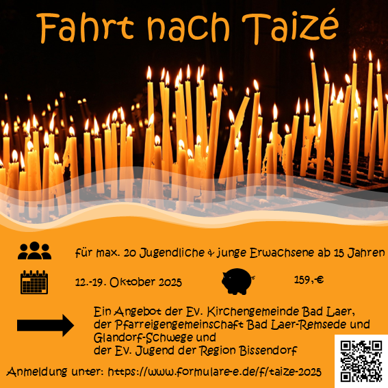 Fahrt für Jugendliche und junge Erwachsene nach Taizé