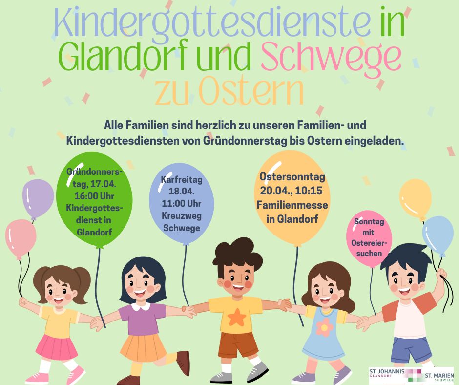 Familien- und Kindergottesdienste zu Ostern 2025